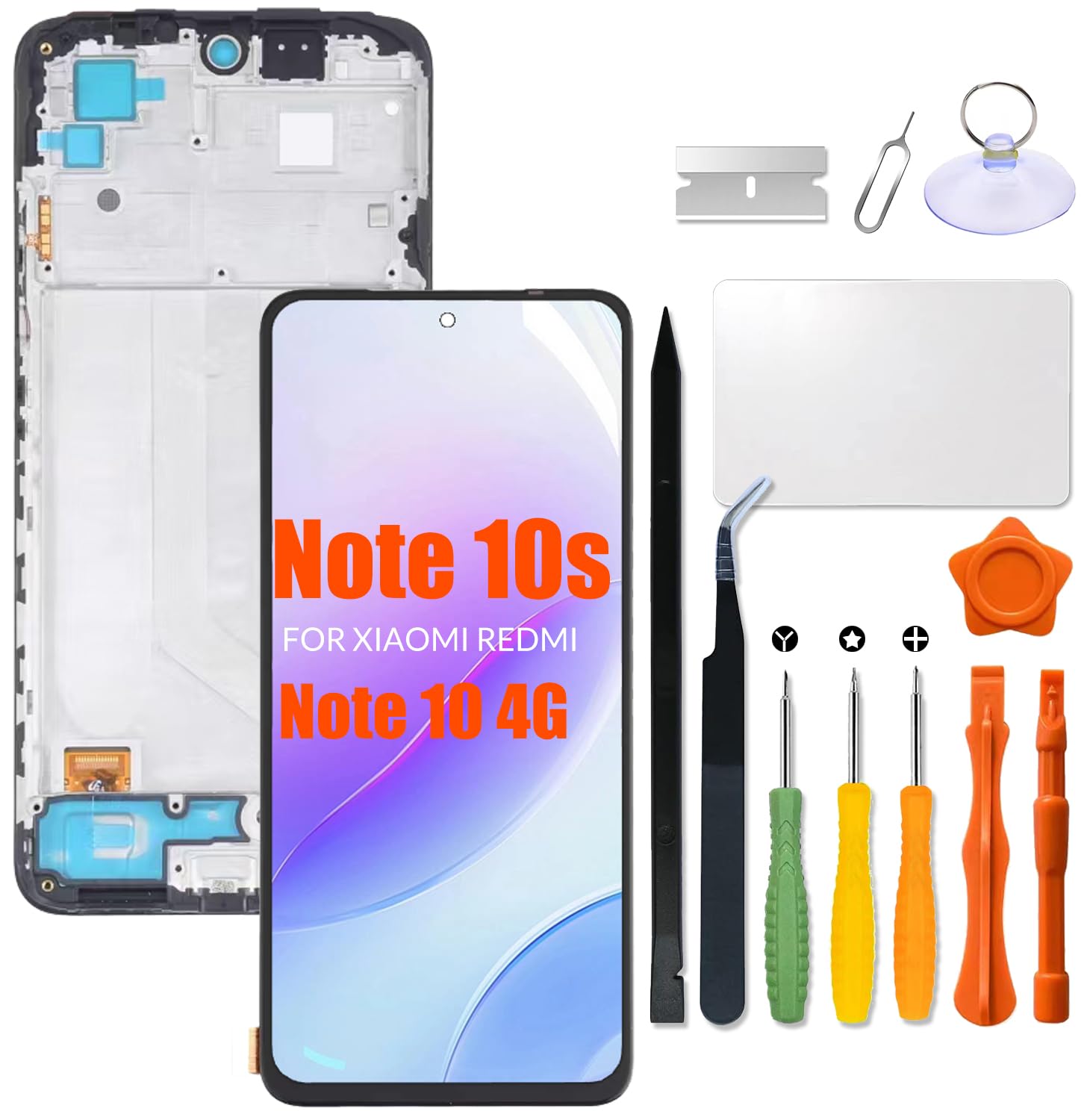 Amazon.com: Replacement for Xiaomi Redmi Note 10 4G | Note 10s LCD